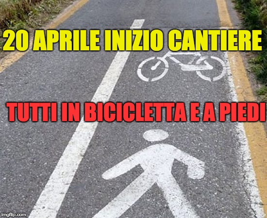 pista ciclo pedonale