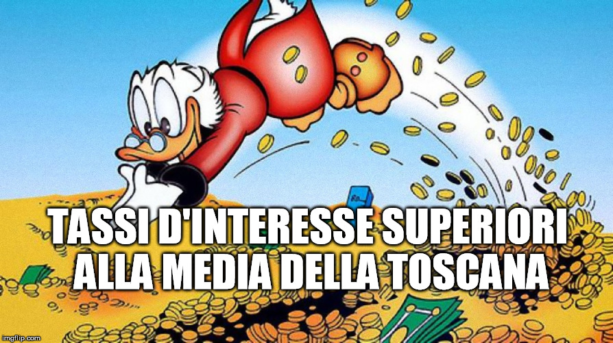 Tassi d'interesse alti a Lucca